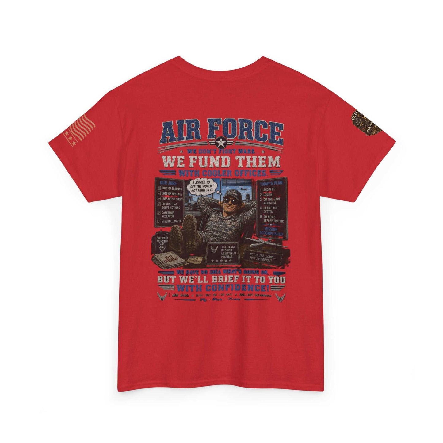 Air Force Veteran Tribute T-Shirt — 'We Fund Them' Military Support Tee