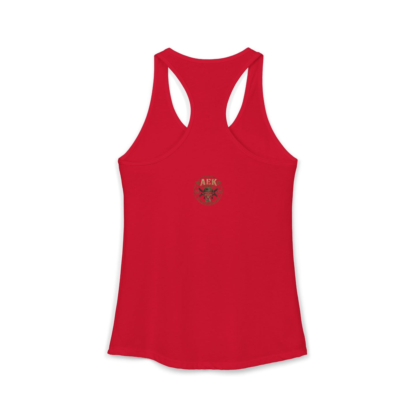Women's Racerback Tank - "Don't Mistake My Lip Gloss for Weakness"
