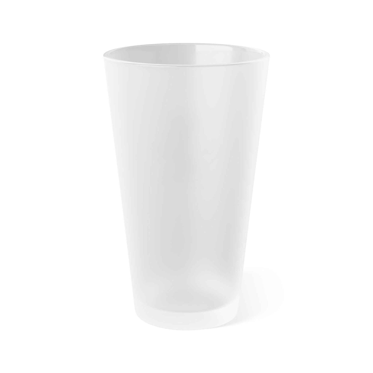 Frosted 16oz Pint Glass — Combat Veteran Emblem Beer Cup