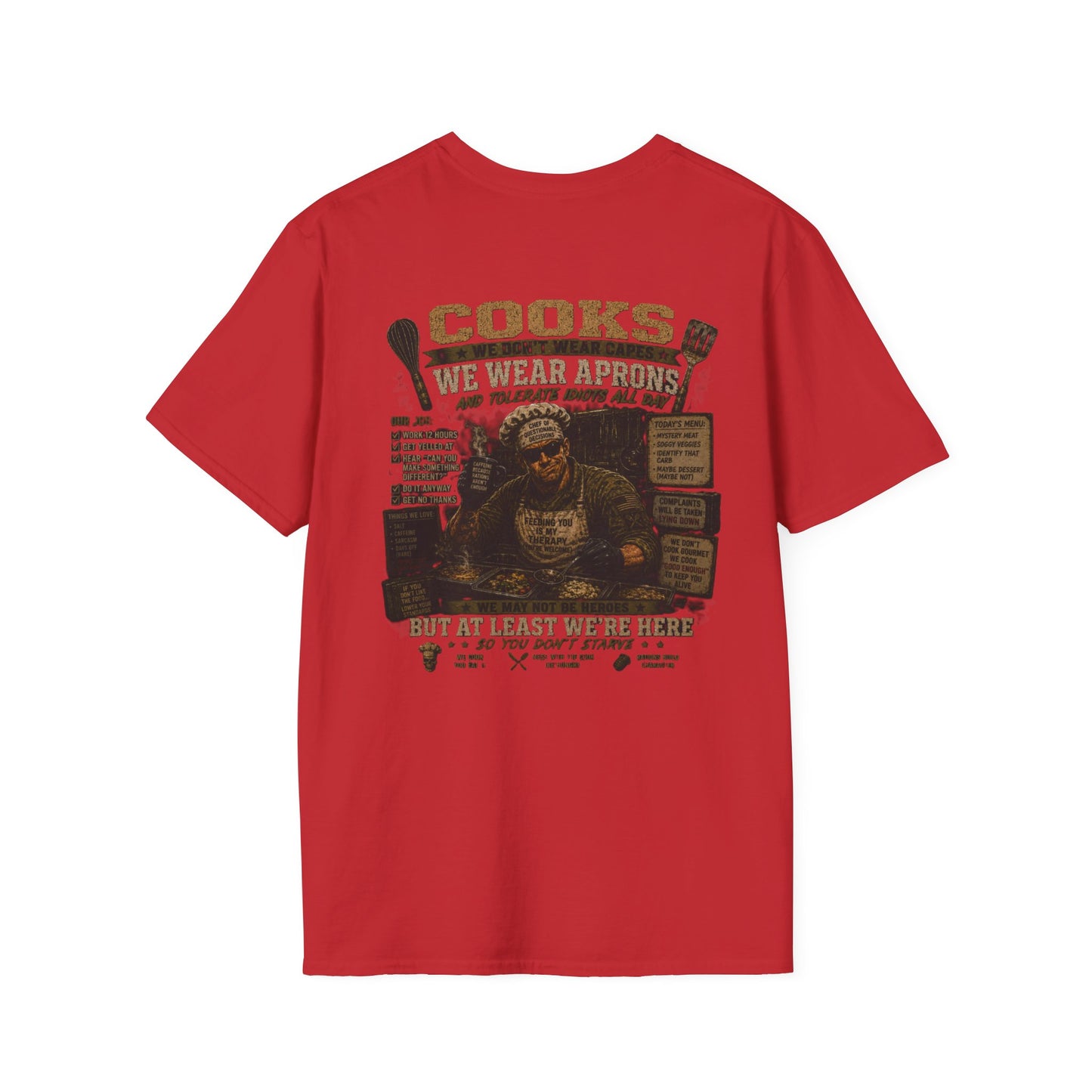 AEK Vet Badge Emblem - Military Cooks Sarcasm T-Shirt