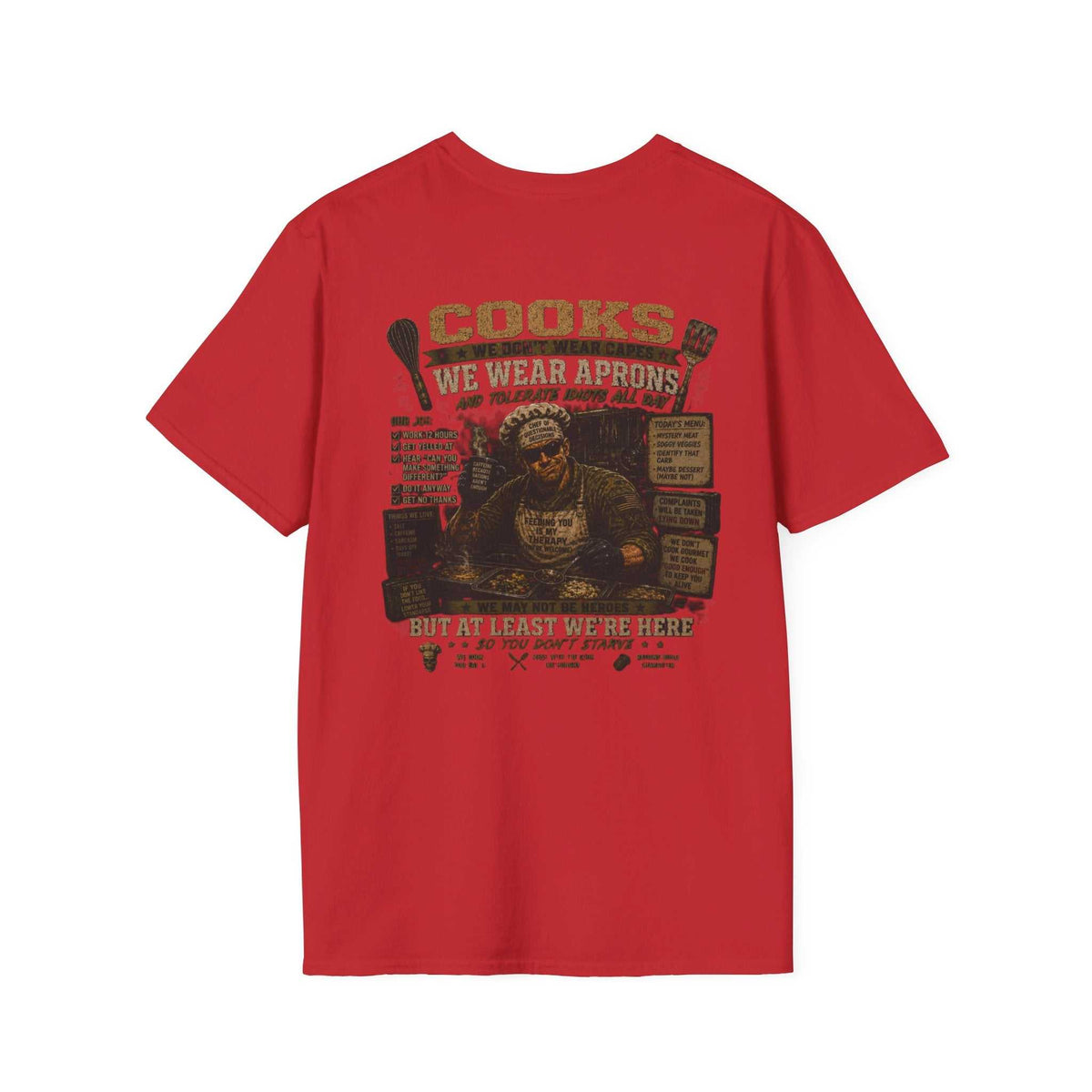 AEK Vet Badge Emblem - Military Cooks Sarcasm T-Shirt