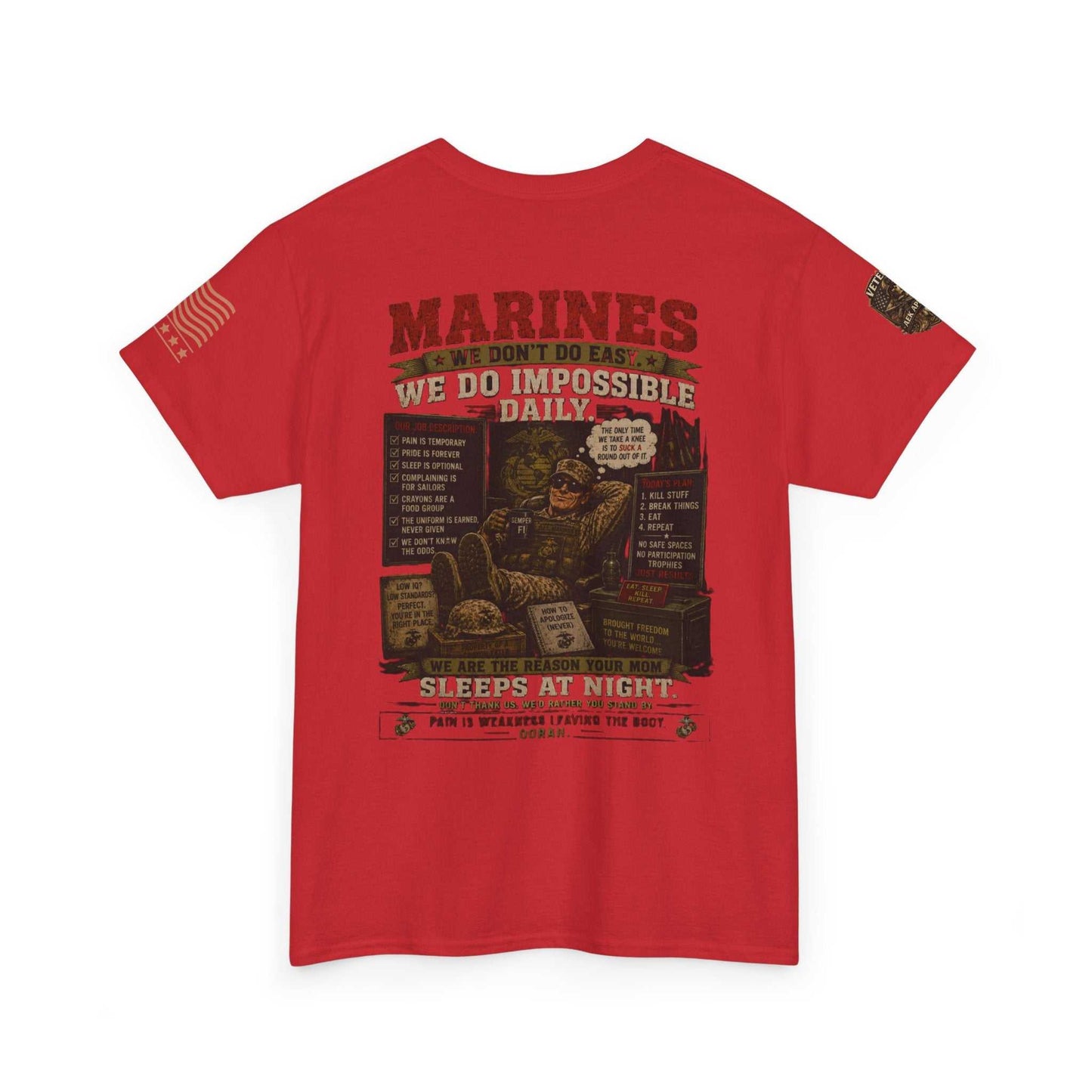 Marines Vintage Graphic Tee – Semper Fi Military Tribute T-Shirt
