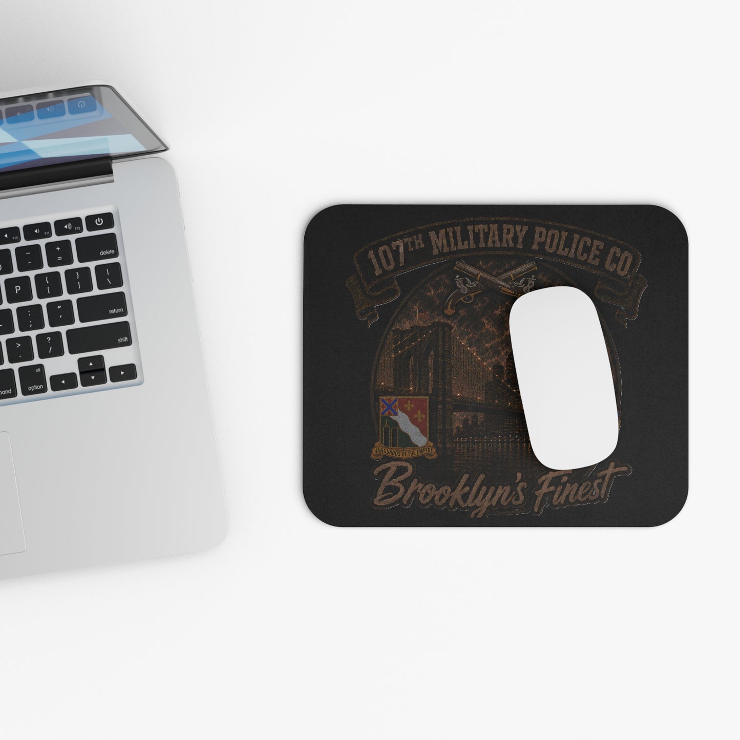 Brooklyn's Finest 107th Military Police Co. WTC Rectangle Mouse Pad