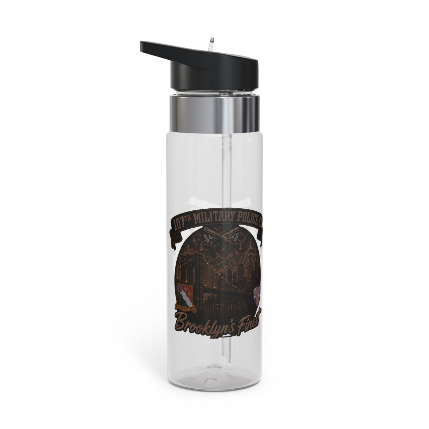 20oz Tritan Sport Bottle — 107th Military Police "Brooklyn's Finest"