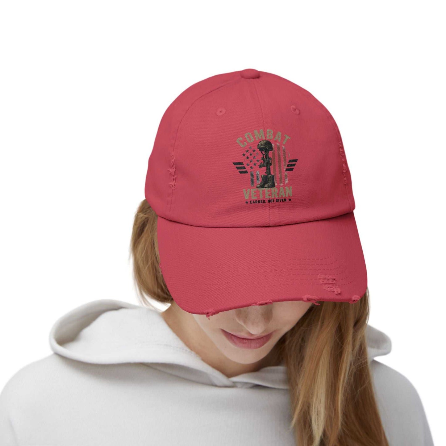 Combat Veteran Distressed Cap