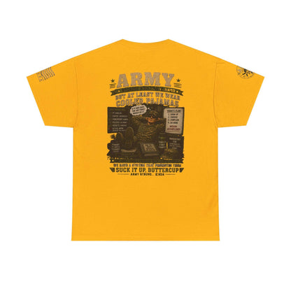 Army Vintage Graphic Tee — 'Army: Suck It Up, Buttercup' Military T‑Shirt