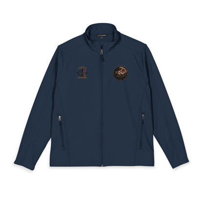 Embroidered Men's Soft Shell Jacket – Classic Port Authority Windbreaker, Durable Outdoor Layer