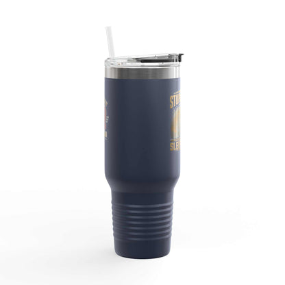 40oz Insulated Travel Mug – "I Do Stupid Things So Civilians Can Sleep Better" Veteran Tumbler