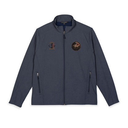 Embroidered Men's Soft Shell Jacket – Classic Port Authority Windbreaker, Durable Outdoor Layer