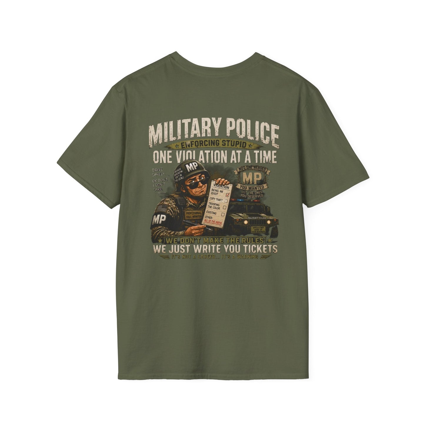 AEK Veteran Badge T-Shirt military police vintage-style emblem on soft breathable cotton tee
