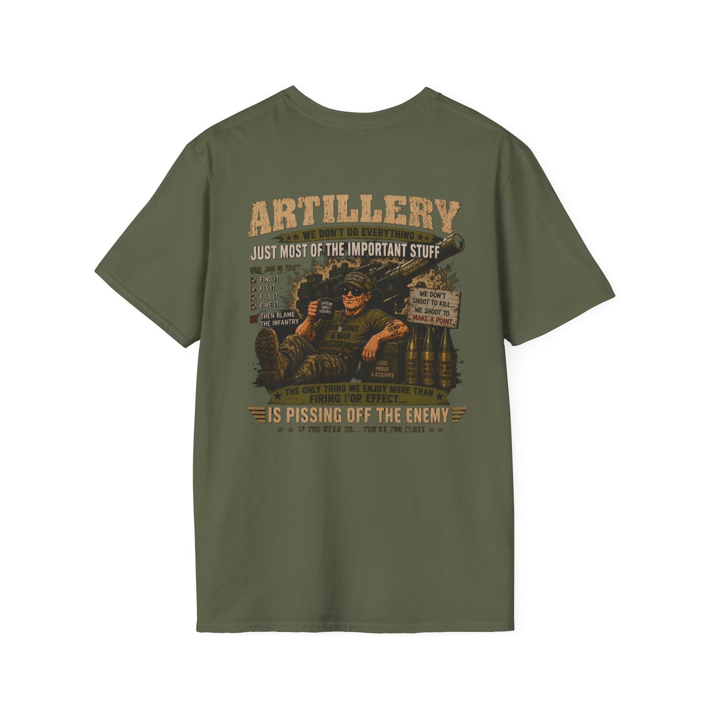 AEK Veteran Badge T-Shirt — Field Artillery Tee