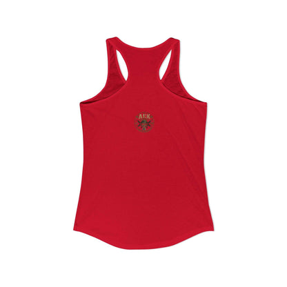 Women's Racerback Tank - "Don't Mistake My Lip Gloss for Weakness"