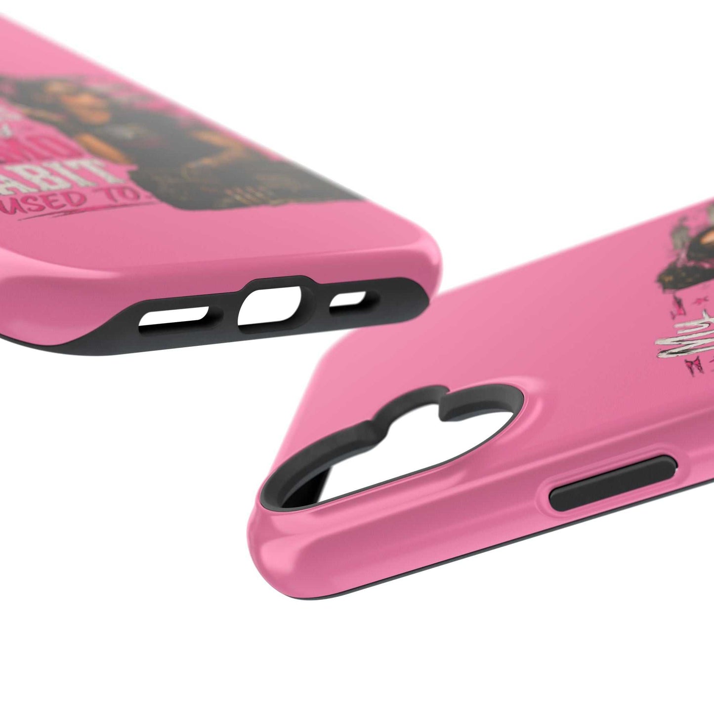 Impact-Resistant Phone Case — "My Makeup Costs Less Than My Ammo Habit Used To" Pink Tactical Design