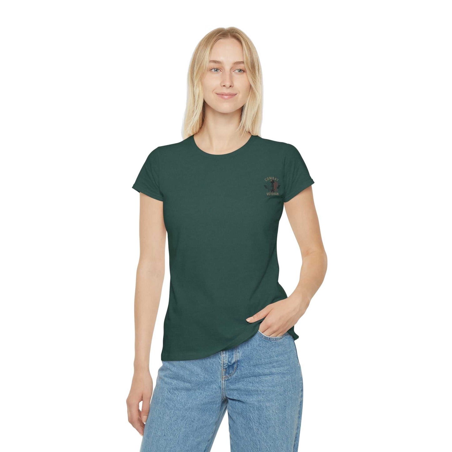 Iraq Combat Veteran Women's T-Shirt - 'Nothing Left But The Memories' Military Tribute
