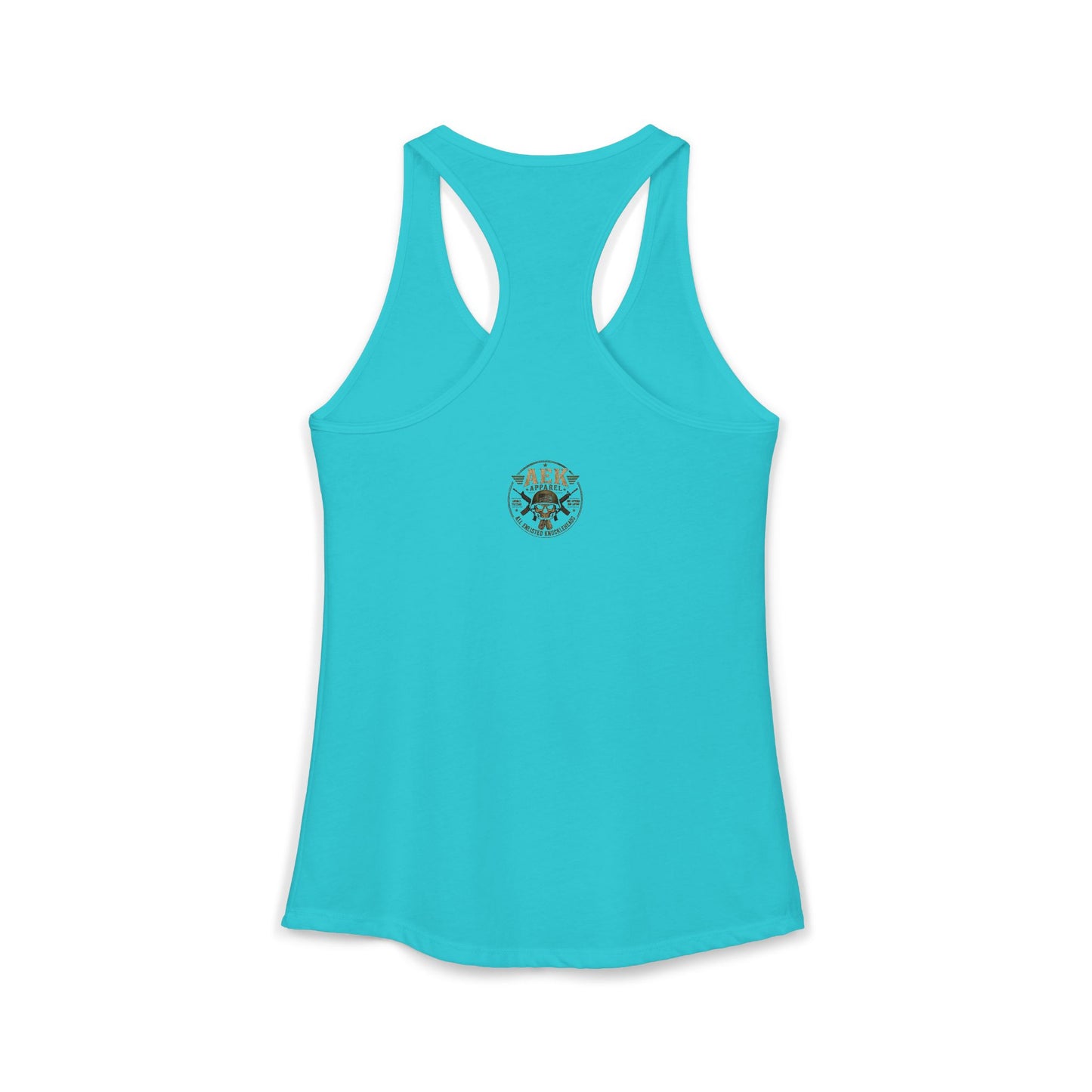Women's Racerback Tank - "Don't Mistake My Lip Gloss for Weakness"