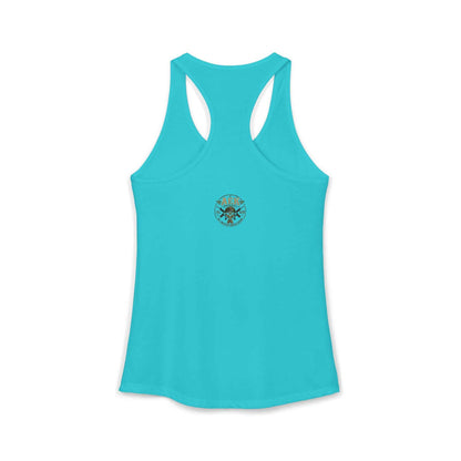 Women's Racerback Tank - "Don't Mistake My Lip Gloss for Weakness"