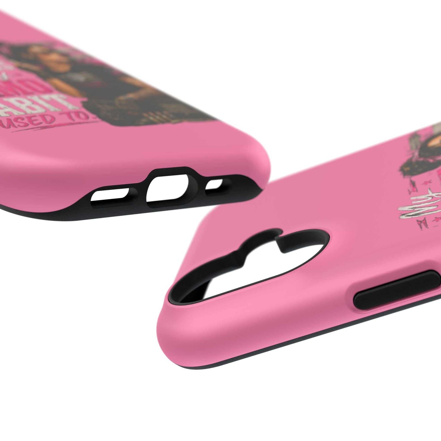 Impact-Resistant Phone Case — "My Makeup Costs Less Than My Ammo Habit Used To" Pink Tactical Design