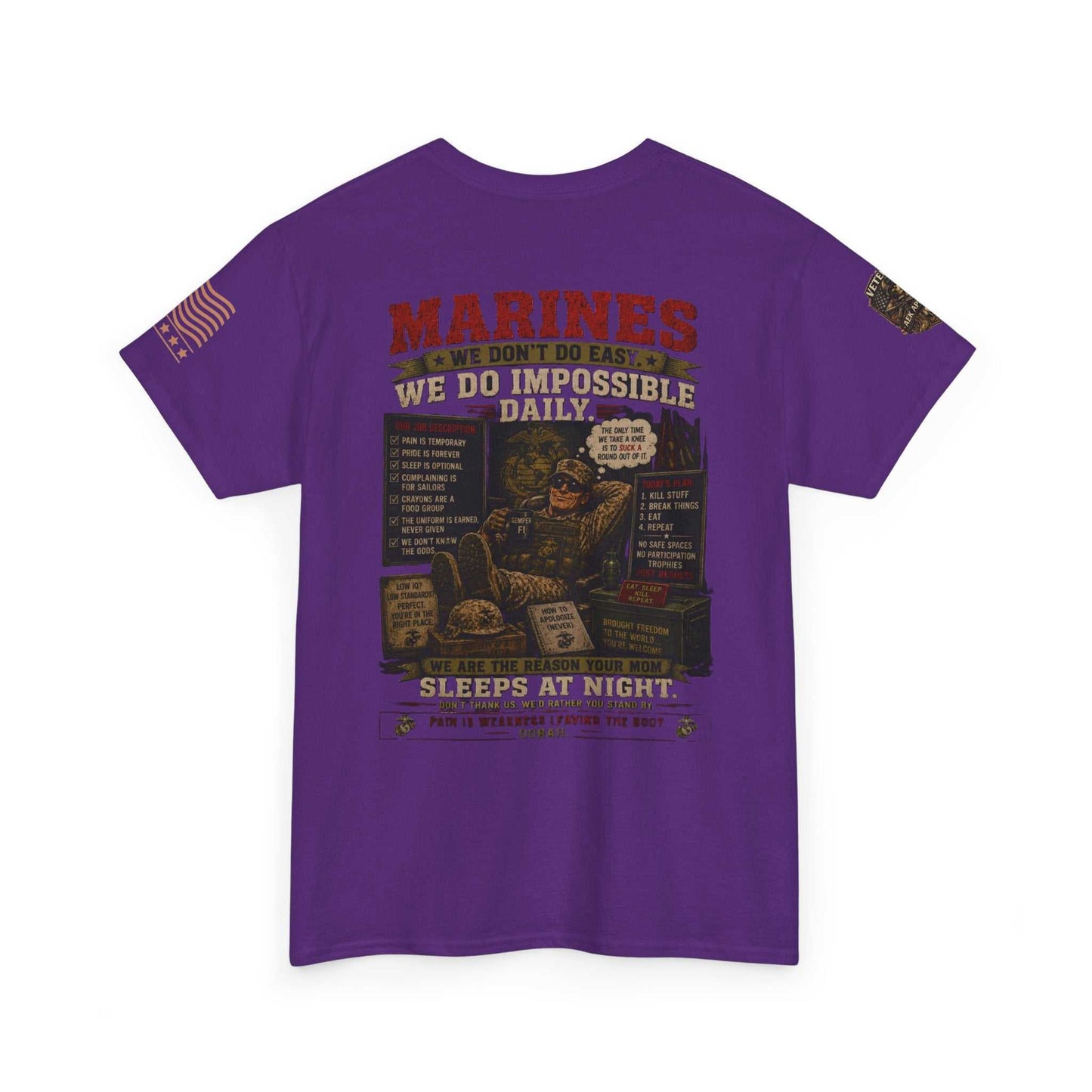 Marines Vintage Graphic Tee – Semper Fi Military Tribute T-Shirt