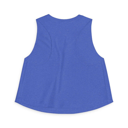 Women's Crop Top — 'Female? Please. I Don't Wear Pink' Military Graphic Tank