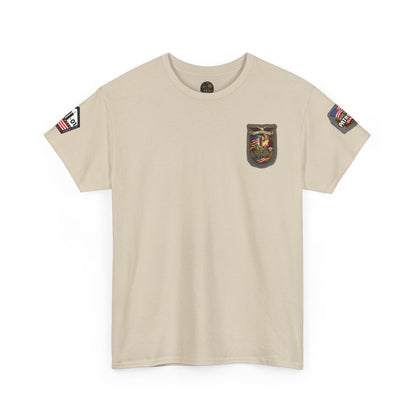 NYARNG Patriots Day Memorial Tee – "Never Forget" 25th Anniversary American Flag Shirt
