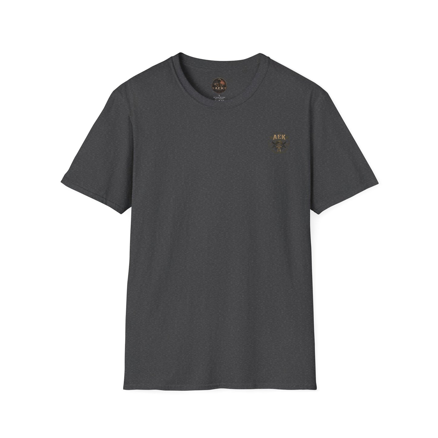 Army: Where You're Paid to Suffer T-Shirt — AEK Small Chest Logo, Coastal Surf Vibes