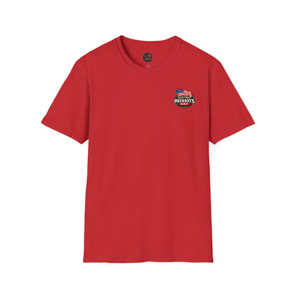 Patriots Day T-Shirt — Small Chest Flag Logo Tee for Memorial & Patriot Celebrations
