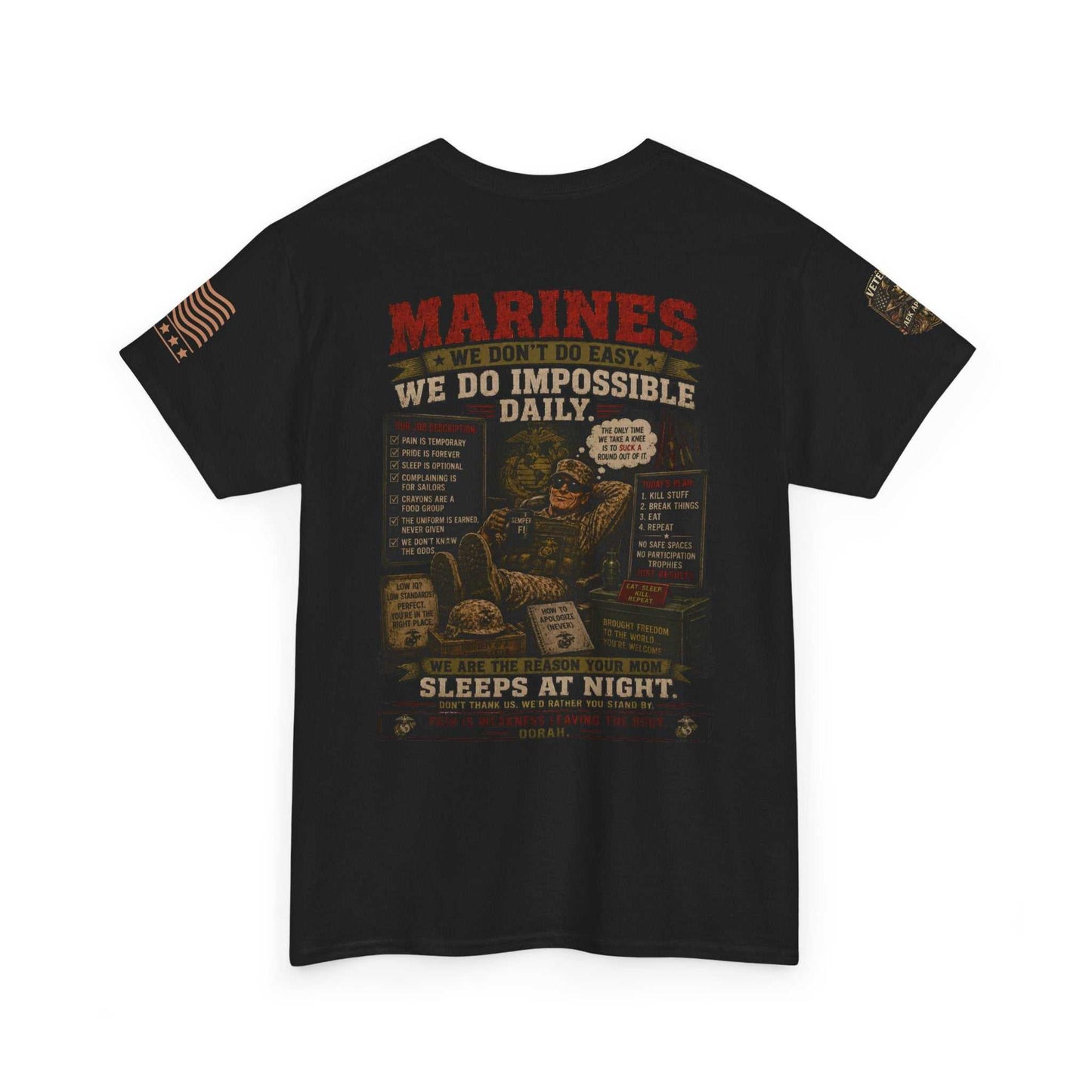 Marines Vintage Graphic Tee – Semper Fi Military Tribute T-Shirt