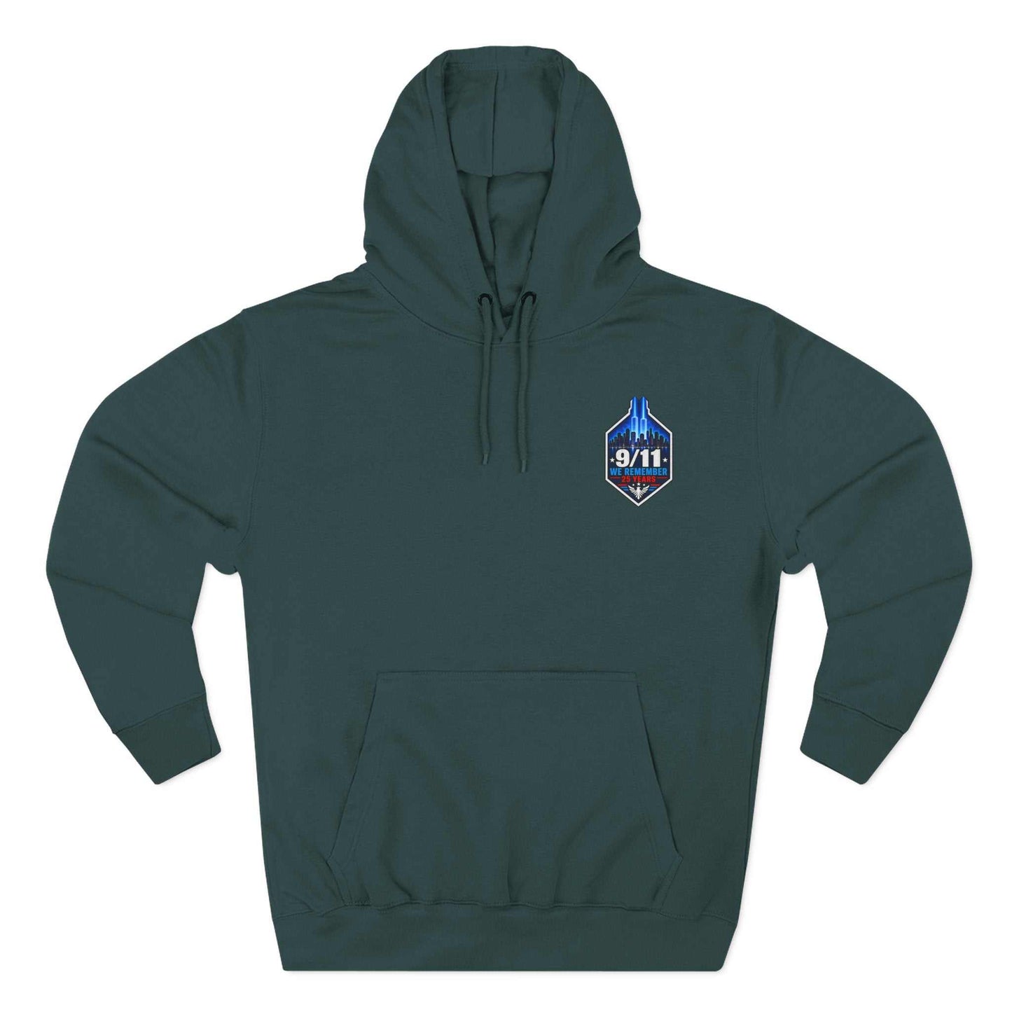 9/11 Remembrance Hoodie – We Remember 25 Years Tribute Fleece Hoodie