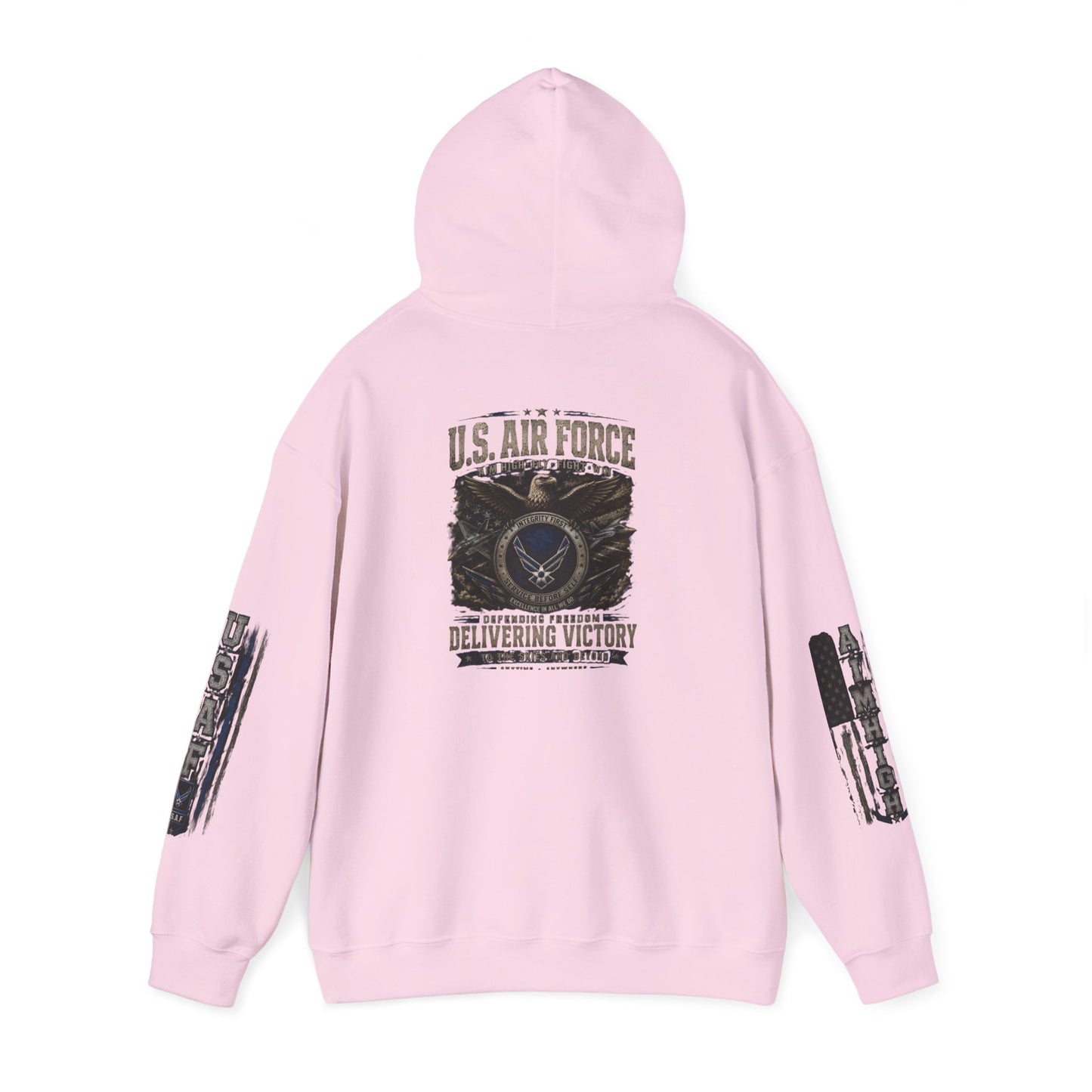 U.S. Air Force Vintage Logo Hoodie — Delivering Victory Military Pullover