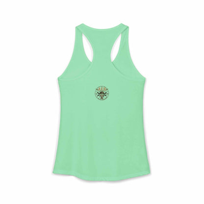 Women's Racerback Tank - "Don't Mistake My Lip Gloss for Weakness"