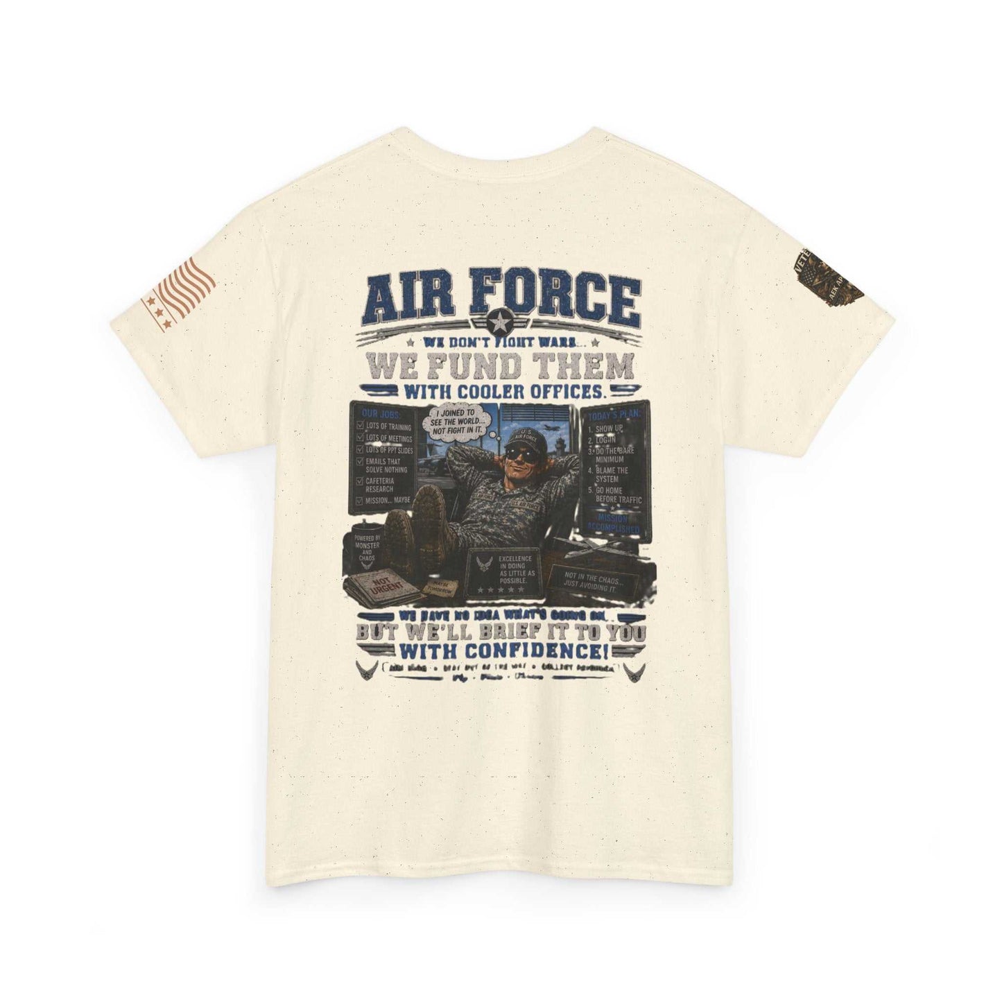 Air Force Veteran Tribute T-Shirt — 'We Fund Them' Military Support Tee