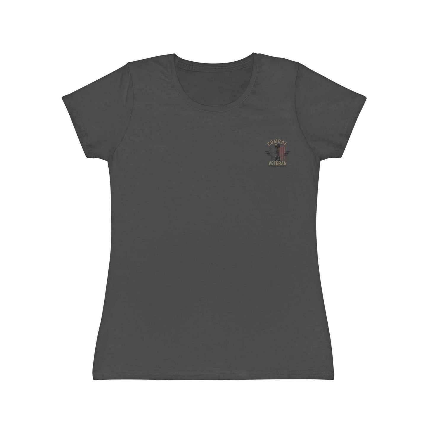Women's Military-Inspired T-Shirt — "Don't Mistake My Lip Gloss for Weakness" Graphic Tee