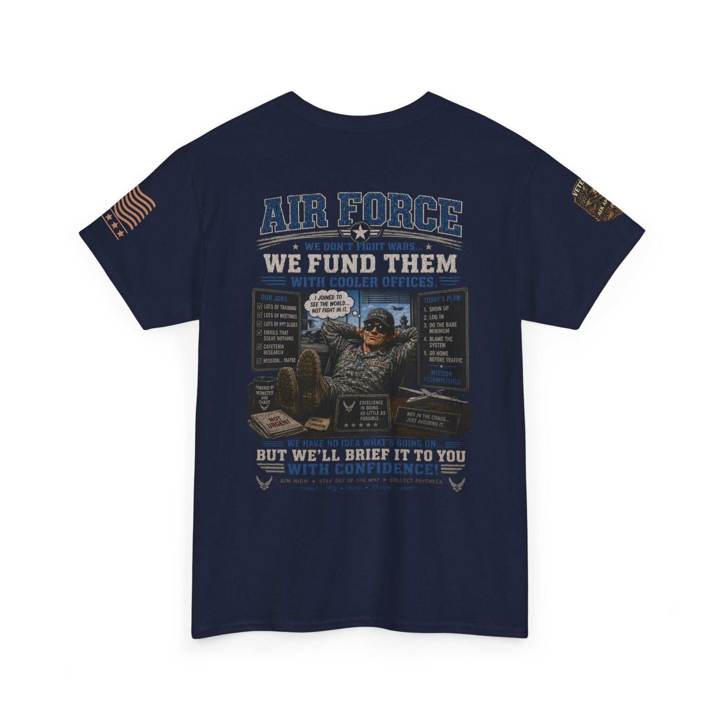 Air Force Veteran Tribute T-Shirt — 'We Fund Them' Military Support Tee