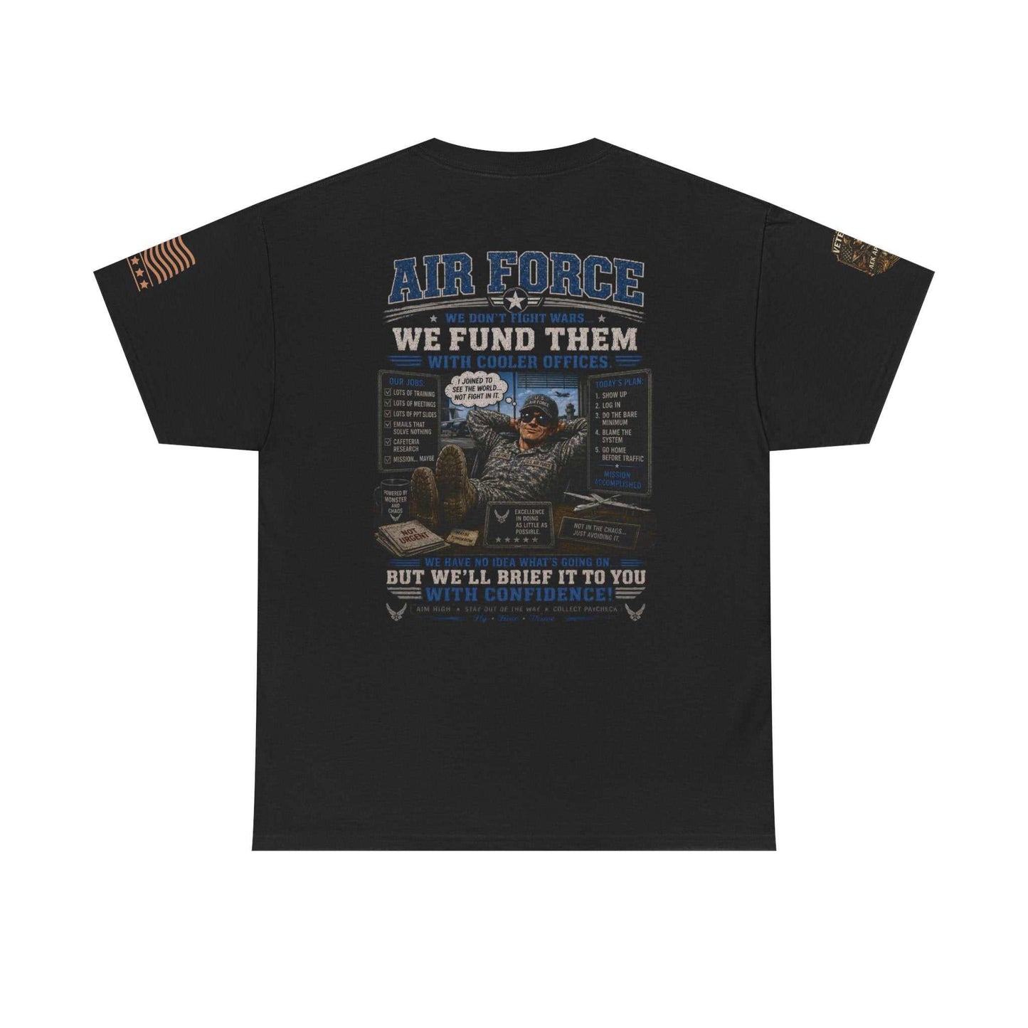 Air Force Veteran Tribute T-Shirt — 'We Fund Them' Military Support Tee