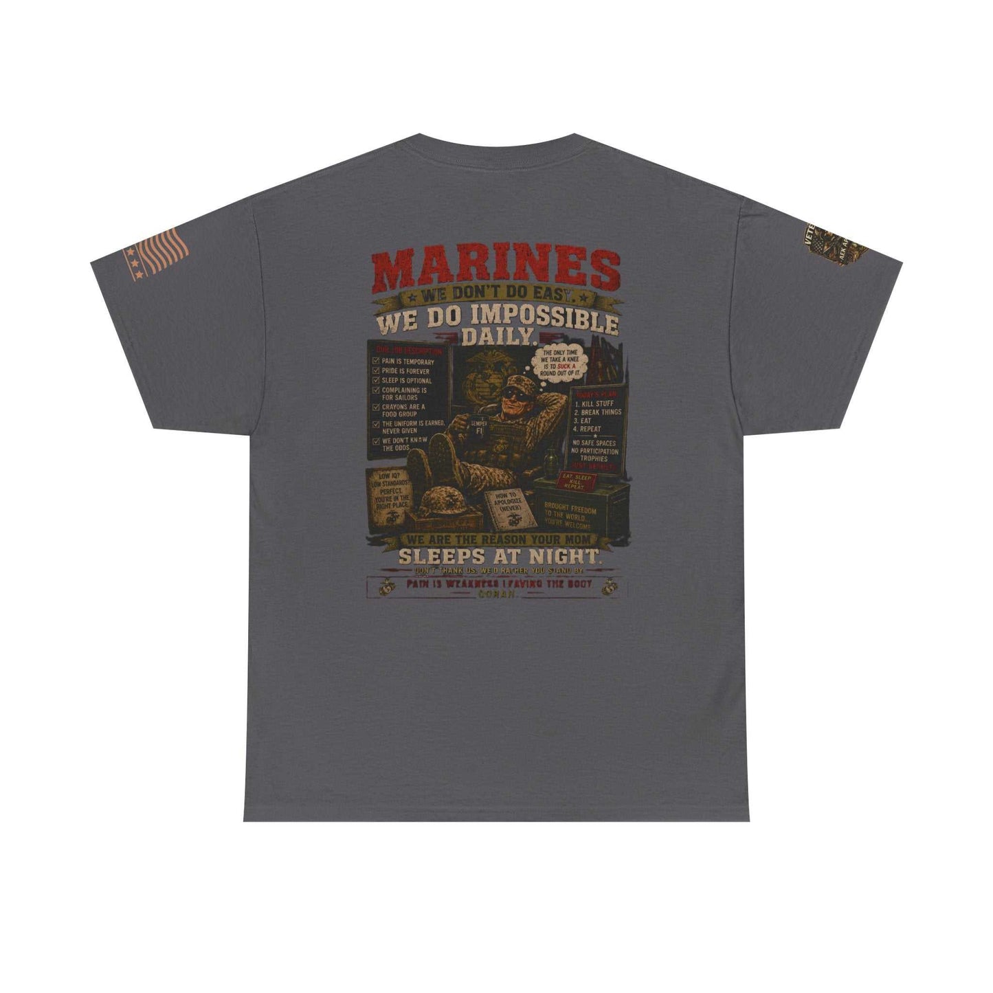 Marines Vintage Graphic Tee – Semper Fi Military Tribute T-Shirt