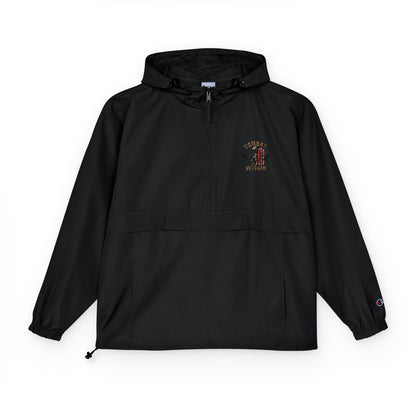 Embroidered "COMBAT VETERAN" Packable Anorak Jacket