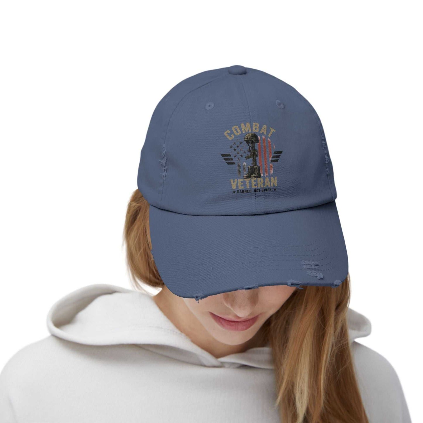 Combat Veteran Distressed Cap