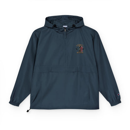 Embroidered "COMBAT VETERAN" Packable Anorak Jacket