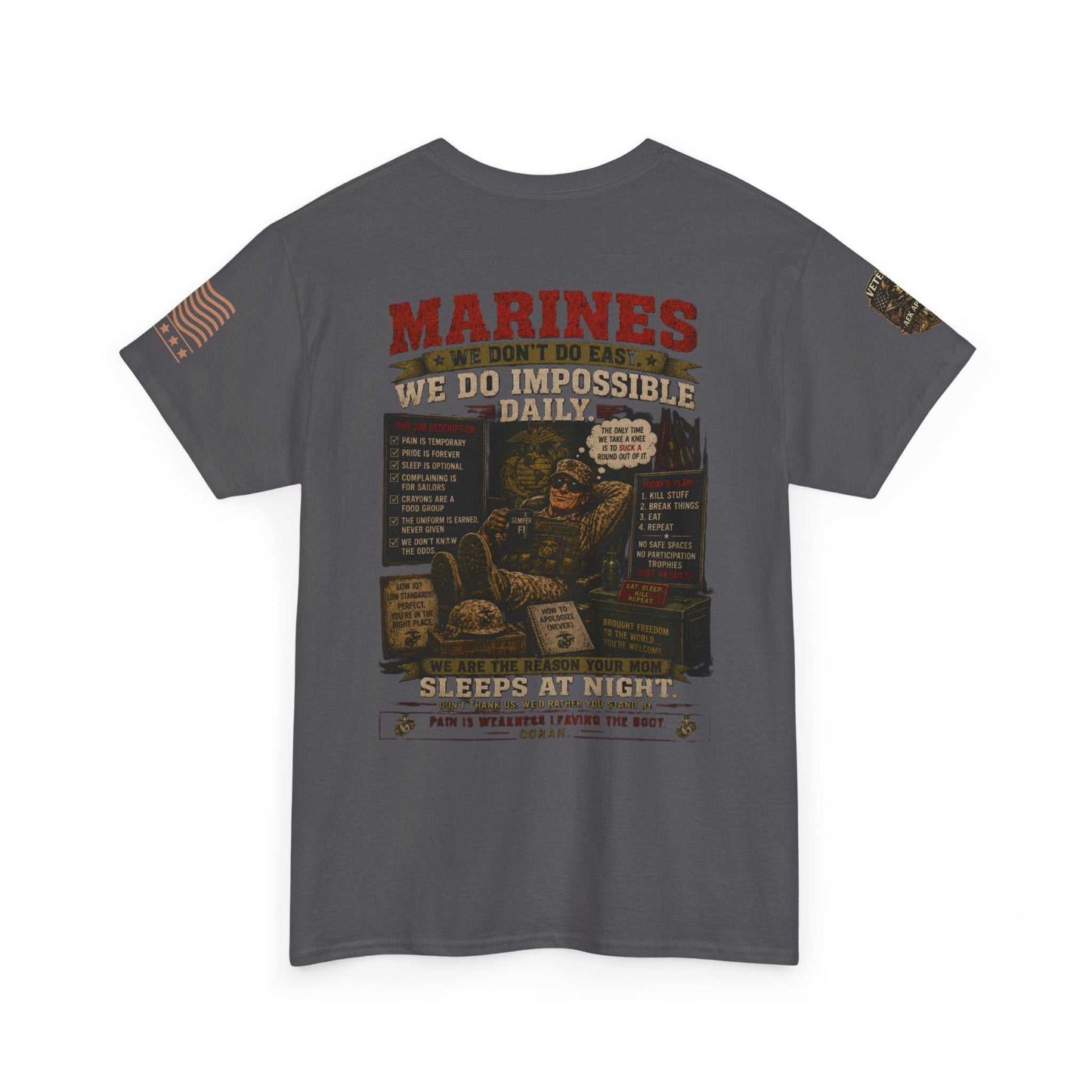 Marines Vintage Graphic Tee – Semper Fi Military Tribute T-Shirt