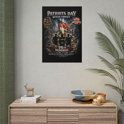 Patriots Day "Never Forget" 25th Memorial Poster