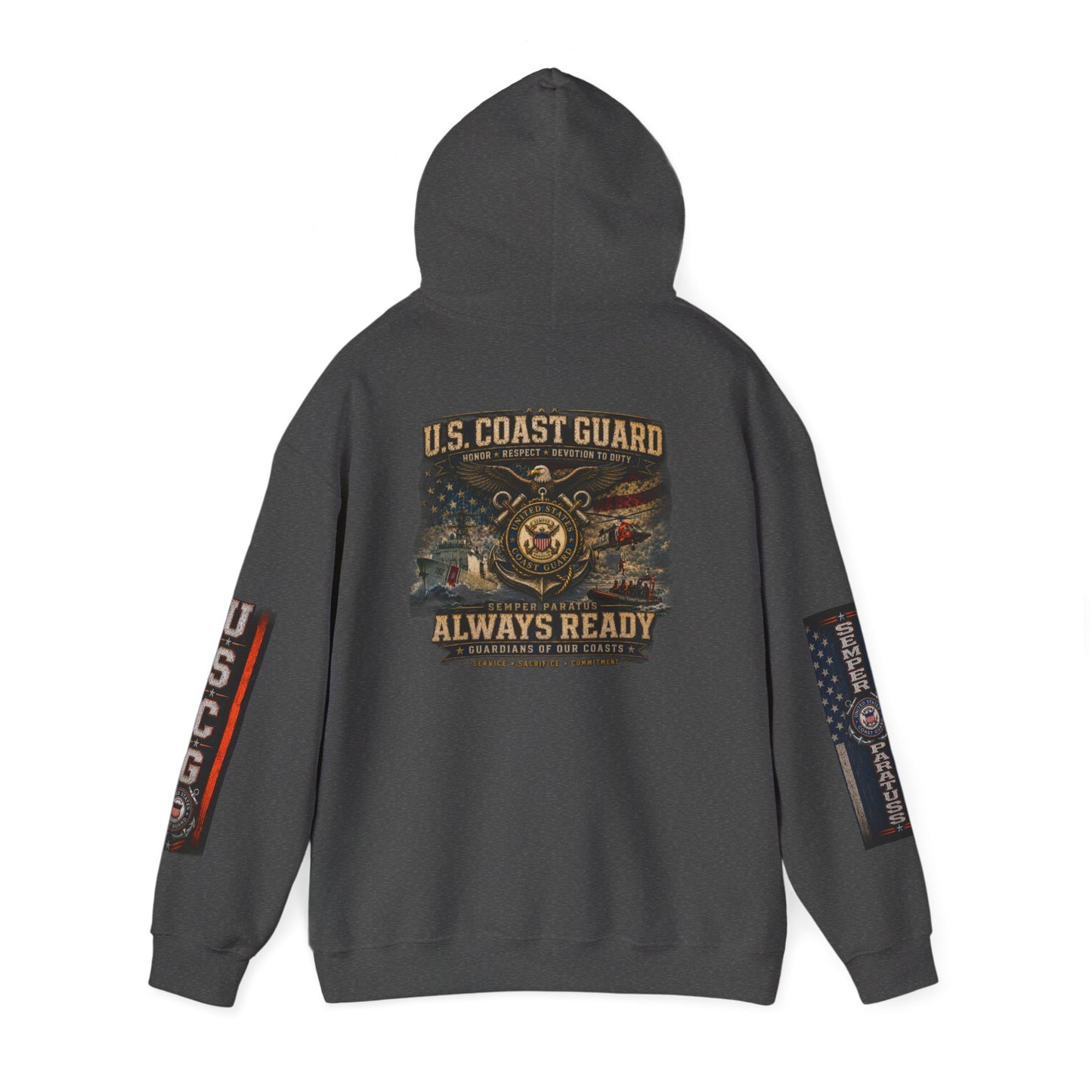 Copy of USMC Hoodie - Pride Is Forever Marine Corps Sweatshirt (AEK Skull Design)