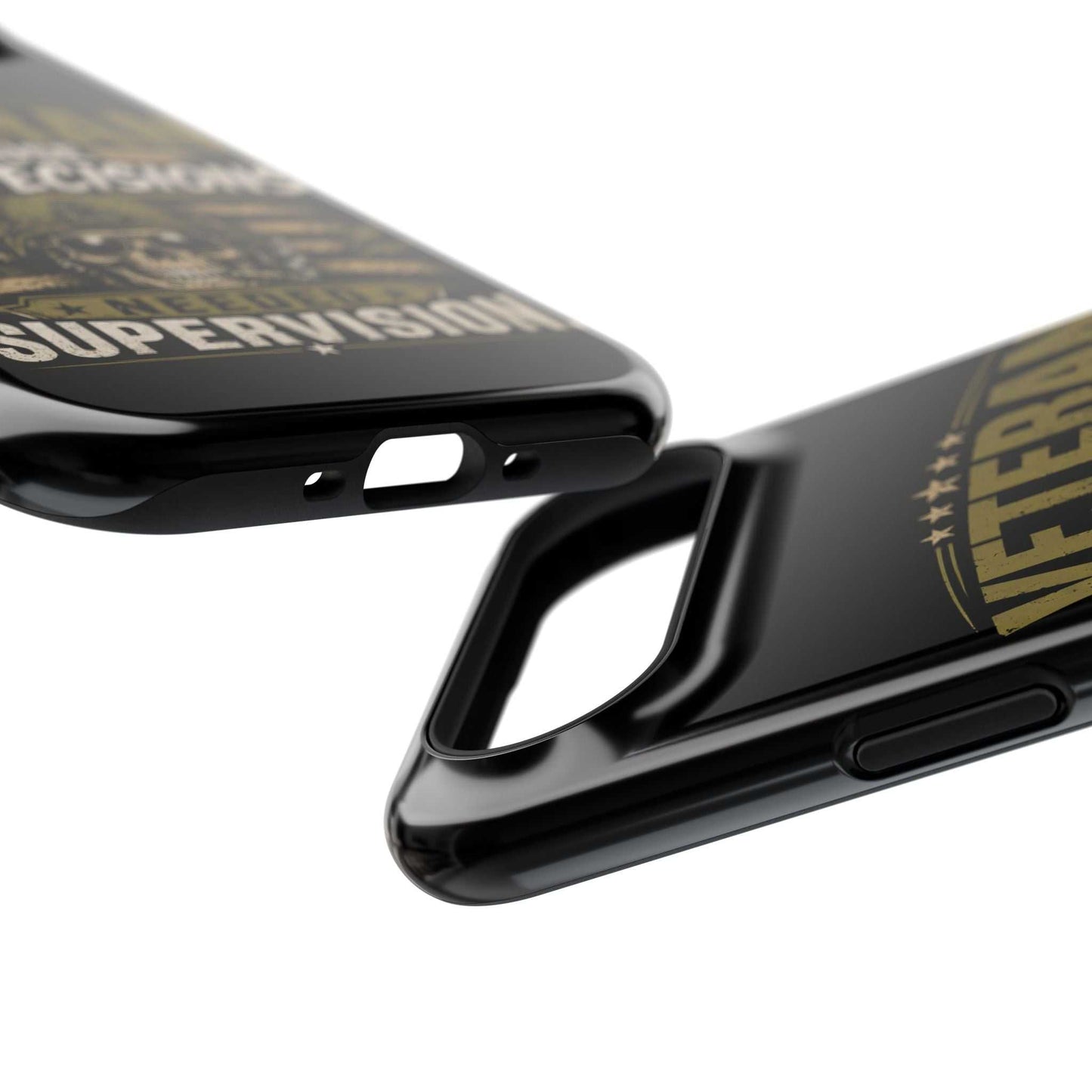 Veteran "Because Bad Decisions Needed Supervision" Impact-Resistant Phone Case