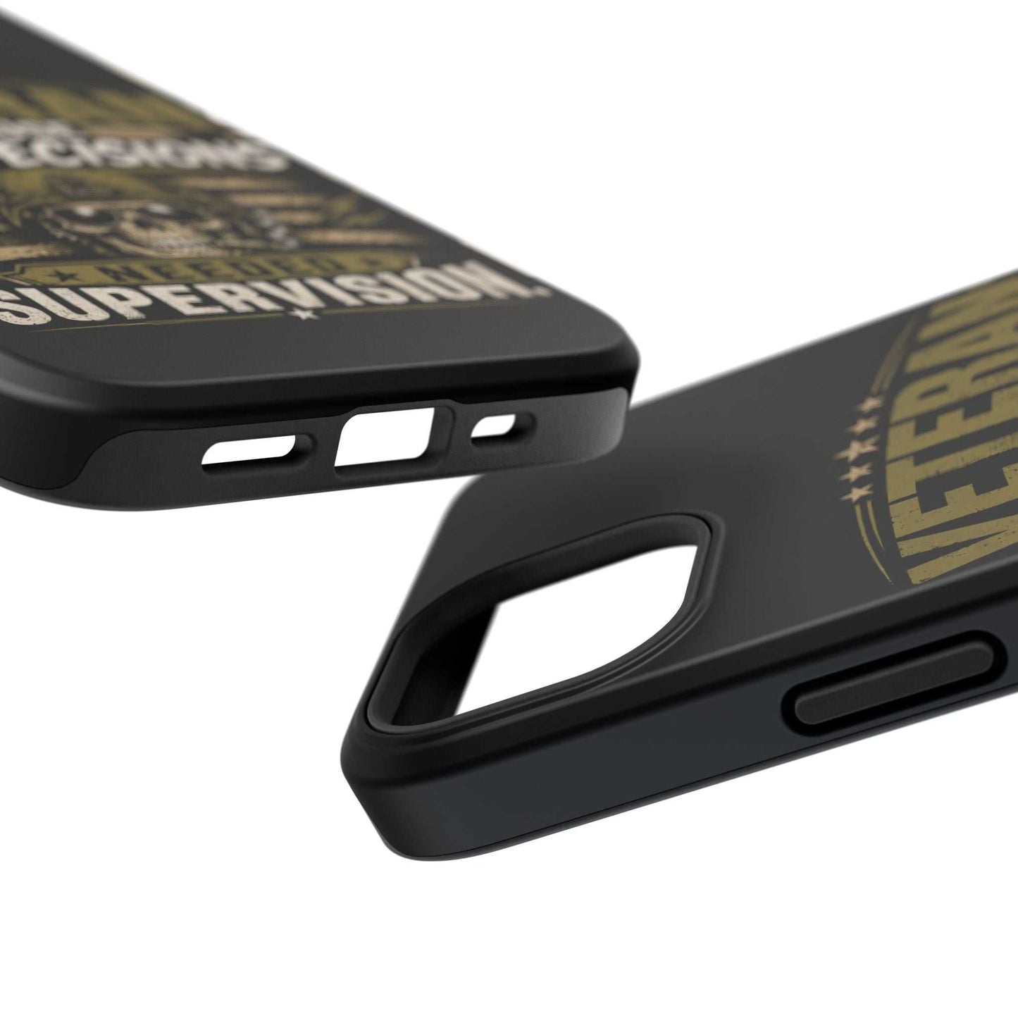 Veteran "Because Bad Decisions Needed Supervision" Impact-Resistant Phone Case