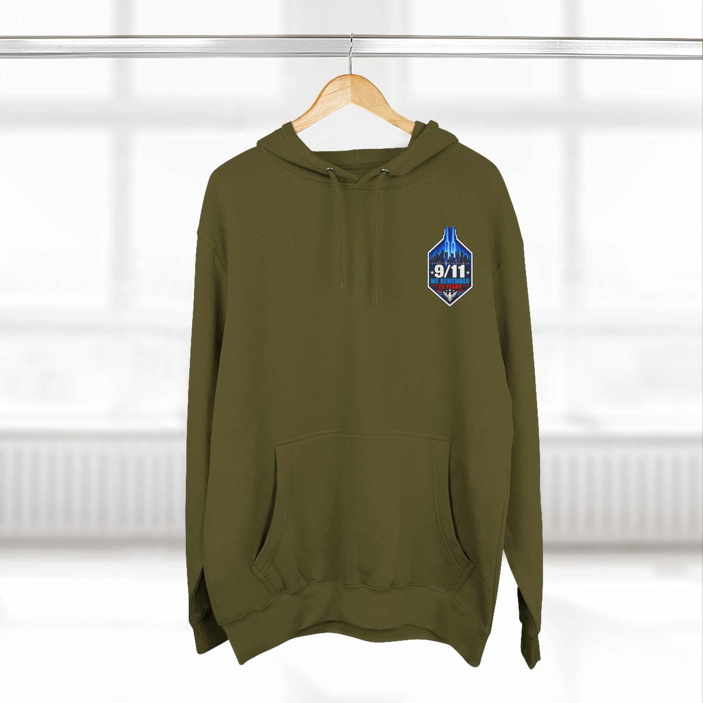 9/11 Remembrance Hoodie – We Remember 25 Years Tribute Fleece Hoodie