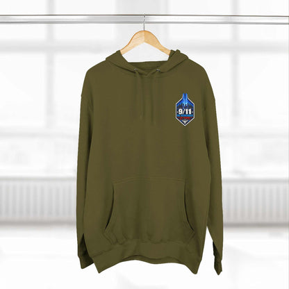 9/11 Remembrance Hoodie – We Remember 25 Years Tribute Fleece Hoodie