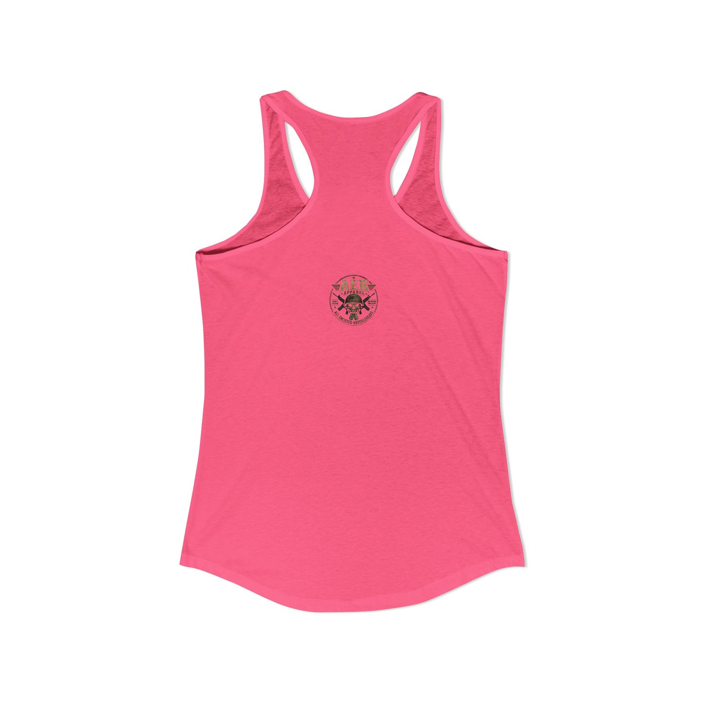 Women's Racerback Tank - "My Makeup Cost More Than My Ammo"