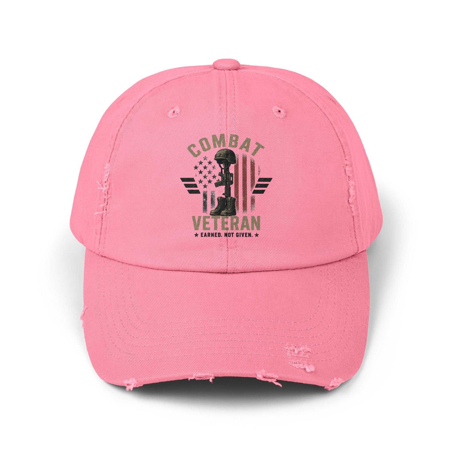 Combat Veteran Distressed Cap