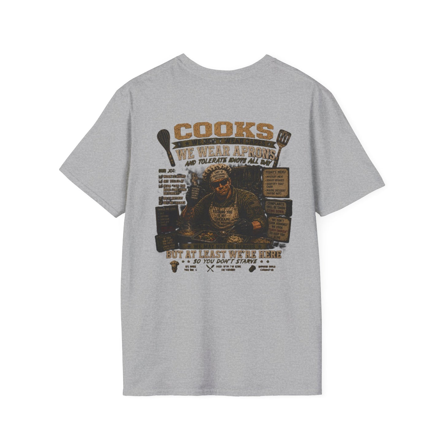 AEK Vet Badge Emblem - Military Cooks Sarcasm T-Shirt
