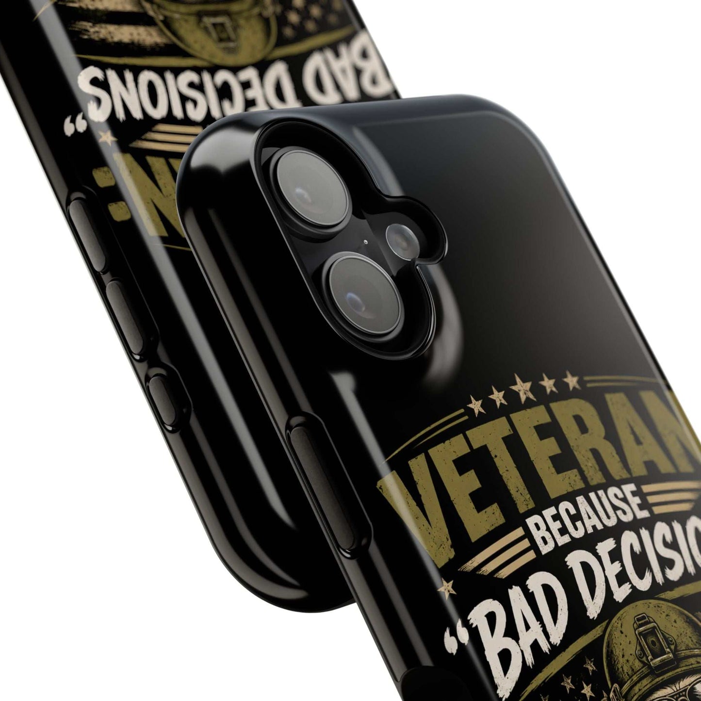Veteran "Because Bad Decisions Needed Supervision" Impact-Resistant Phone Case