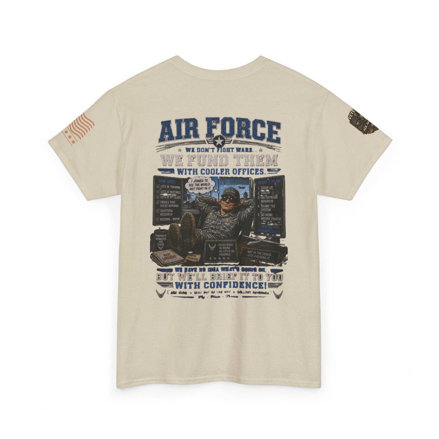 Air Force Veteran Tribute T-Shirt — 'We Fund Them' Military Support Tee